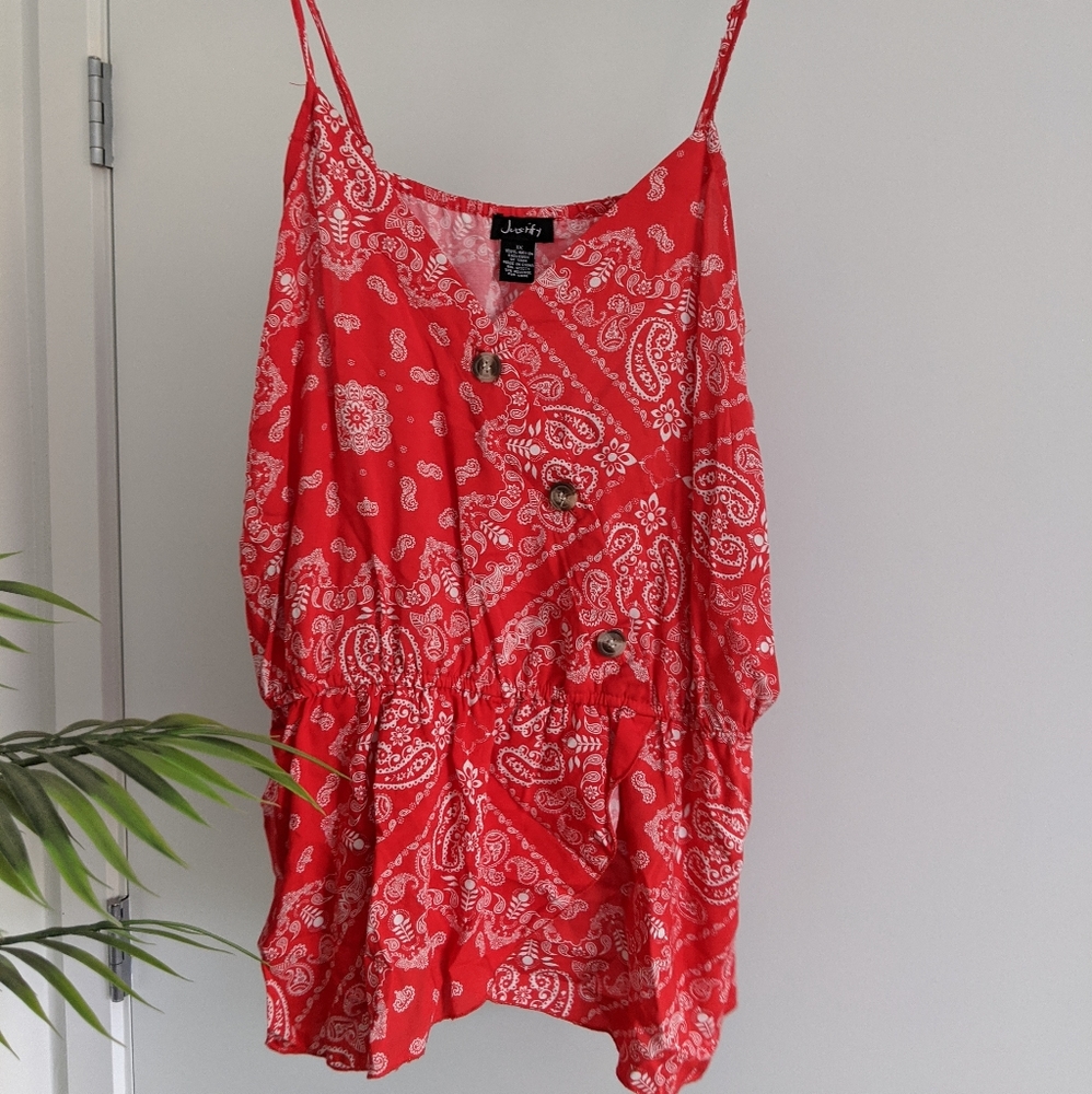 🏷️BOGO🆓 NWT Red bandana print cami/tank